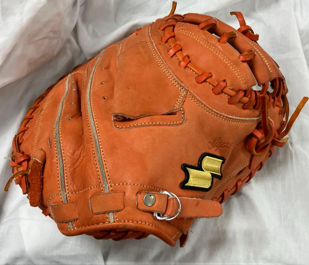 SSKキャッチャーミット 軟式 SSM-821 キャッチャー用 捕手用 オレンジ