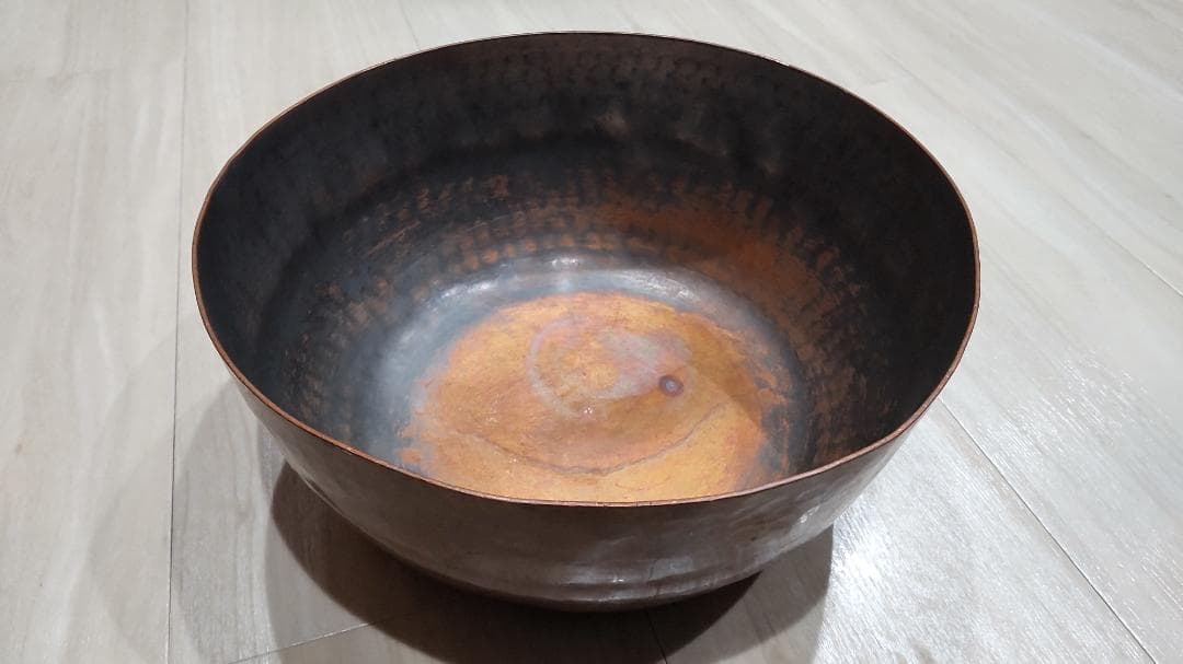 やっとこ鍋 純銅（直径24cm・高さ 10cm・重さ1.2kg）