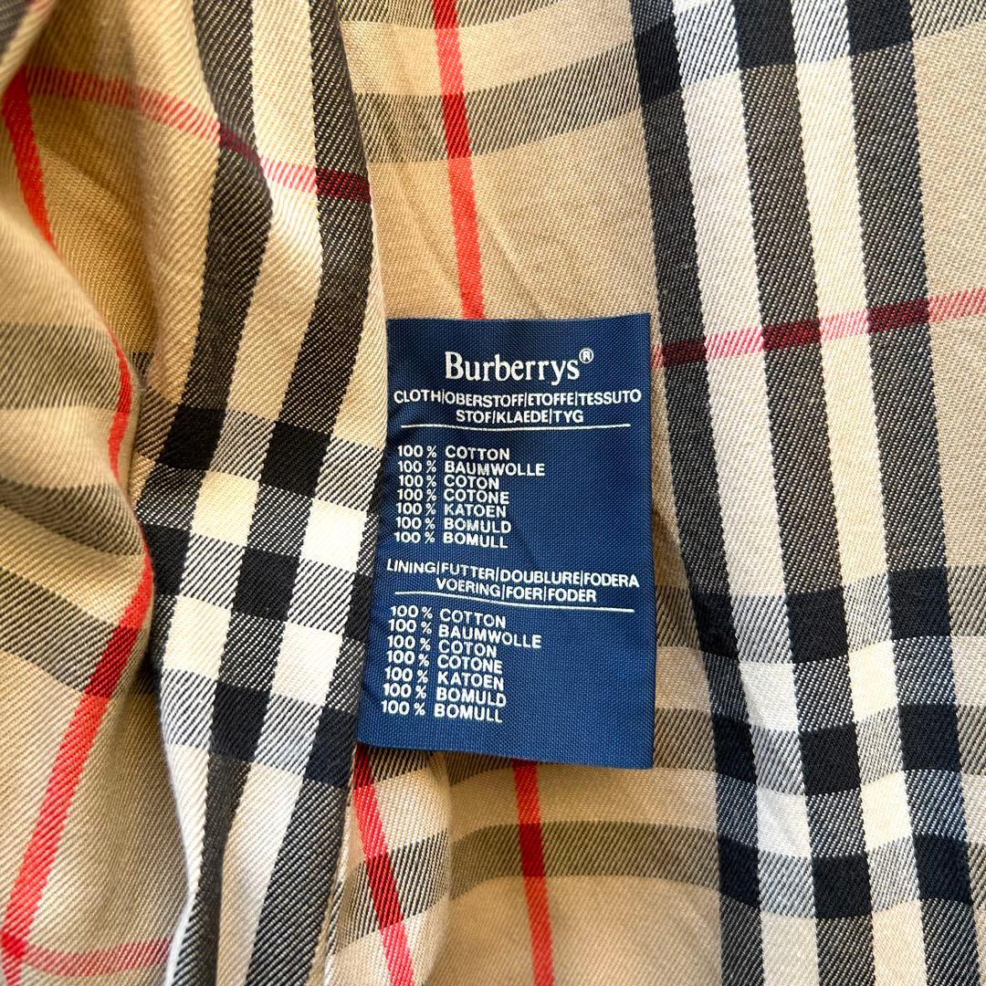 バーバリー　トレンチコート　ベルト付き　メンズ　　ベージュ　英国製　M相当