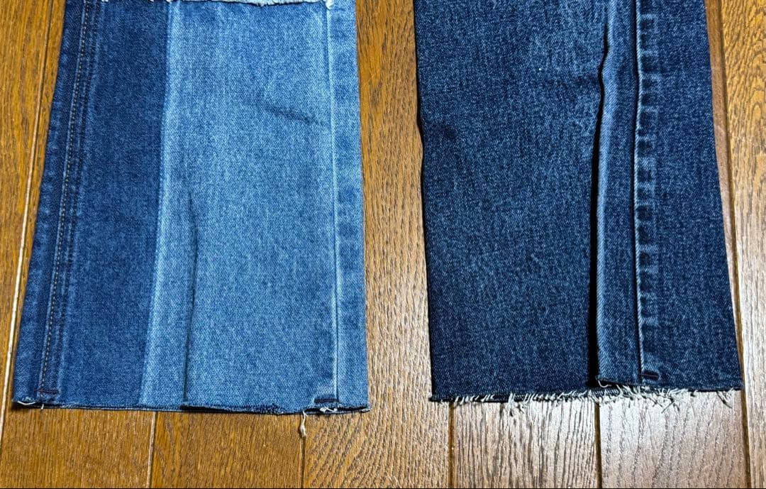 新品未使用　Wrangler ラングラー　フレアデニム　パッチワーク　S