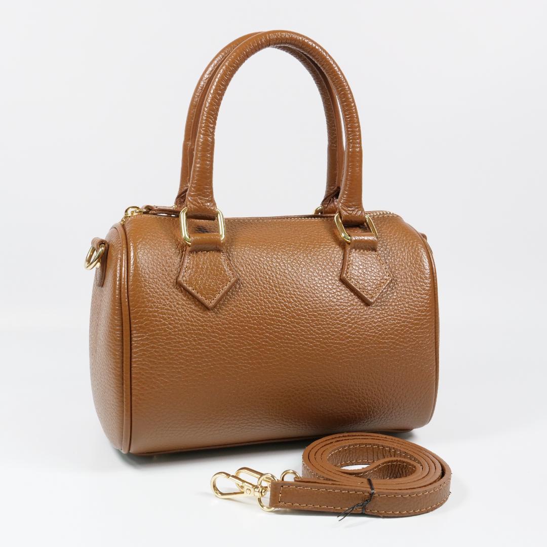 極美品✨オウレンティ ミニボストンバッグ ハンドバッグ 2way ブラウン