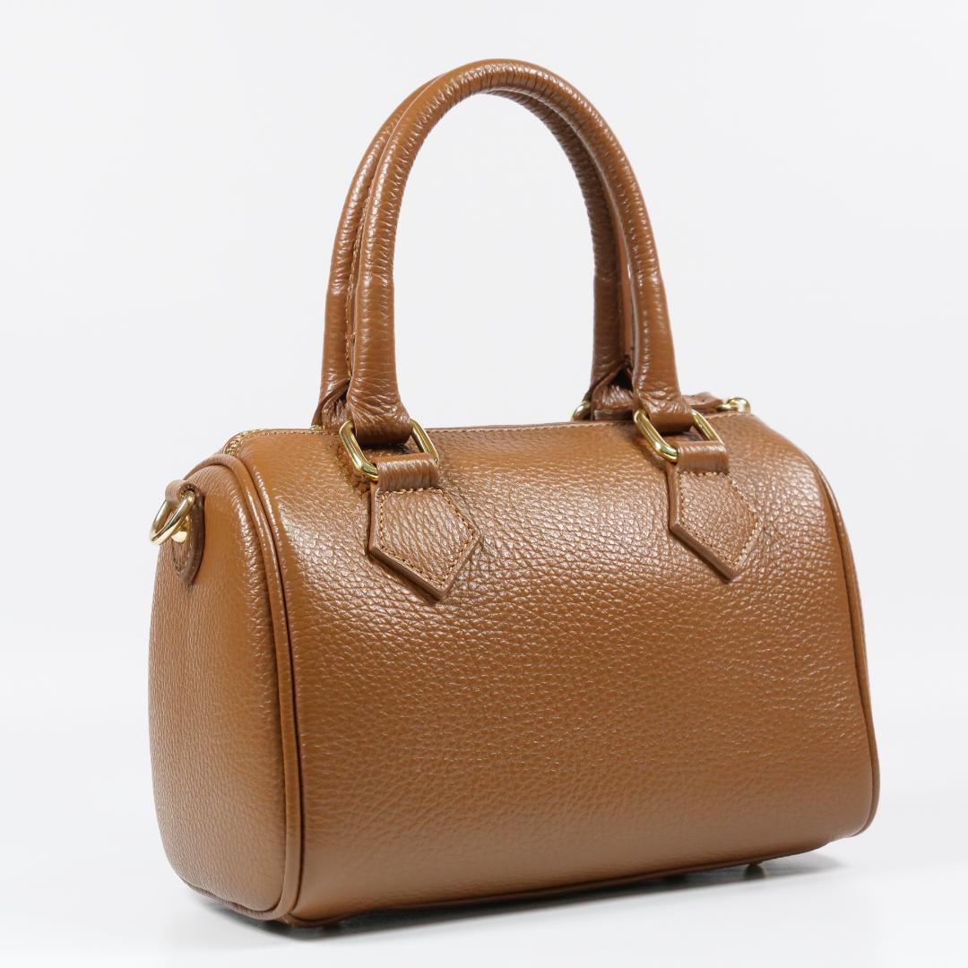 極美品✨オウレンティ ミニボストンバッグ ハンドバッグ 2way ブラウン