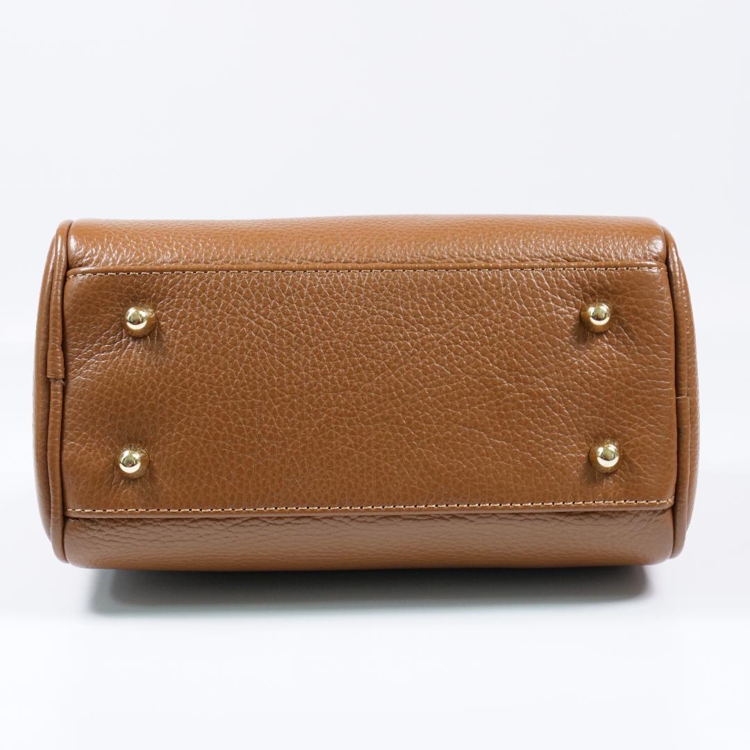 極美品✨オウレンティ ミニボストンバッグ ハンドバッグ 2way ブラウン