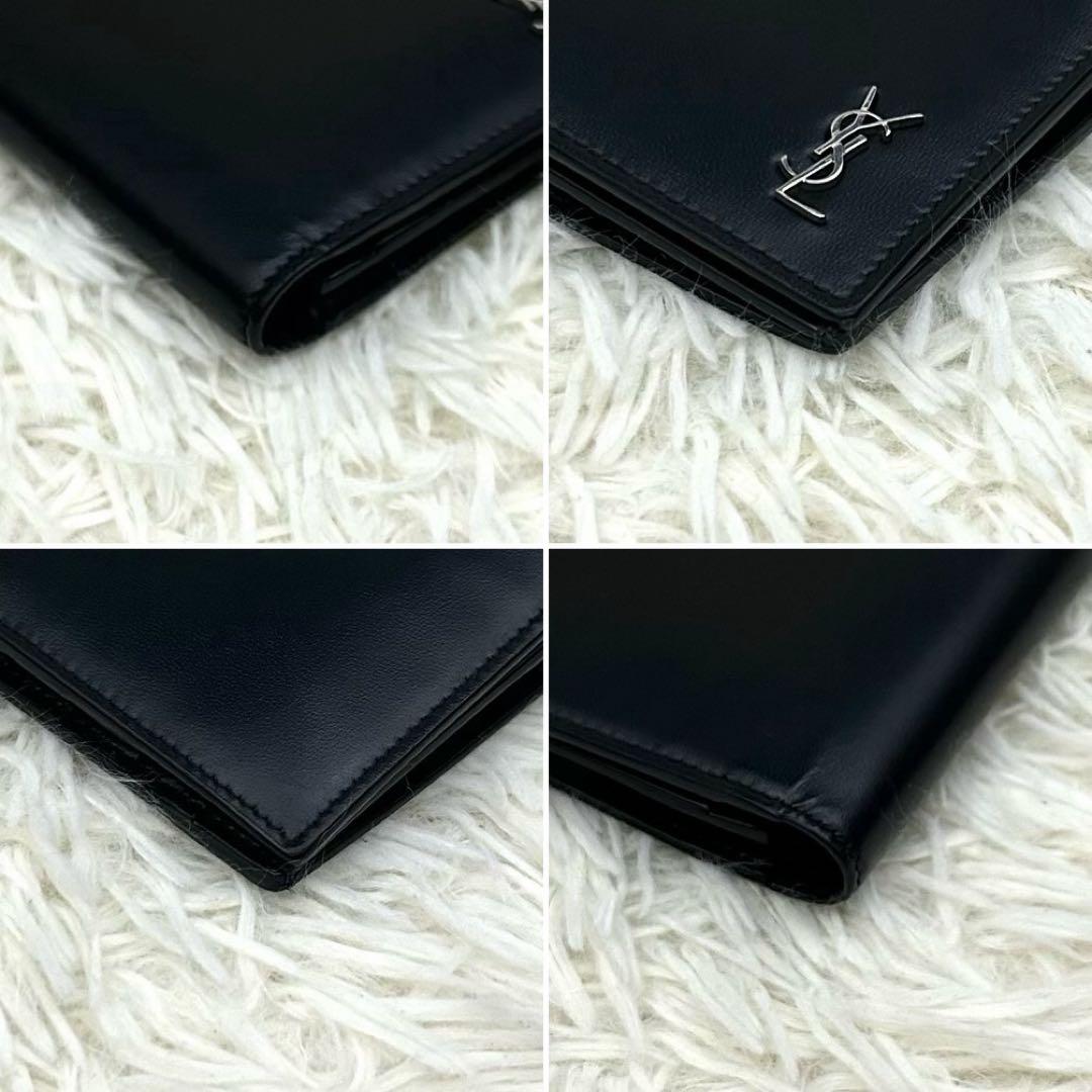［極美品］現行 SAINT LAURENT タイニーカサンドラ YSL 長財布