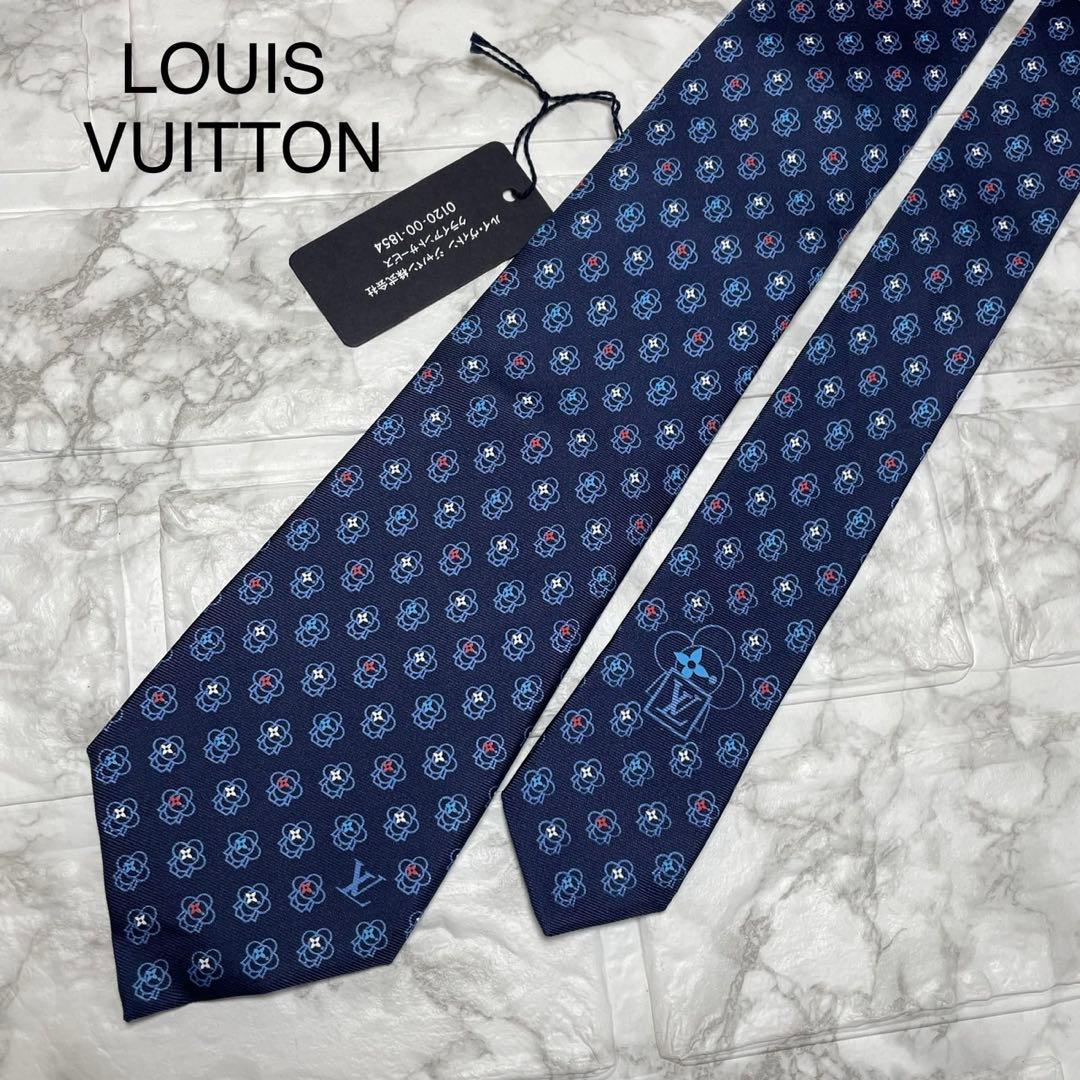 未使用　ルイヴィトン　LOUIS VUITTON ネクタイ　　ヴィヴィエンヌ