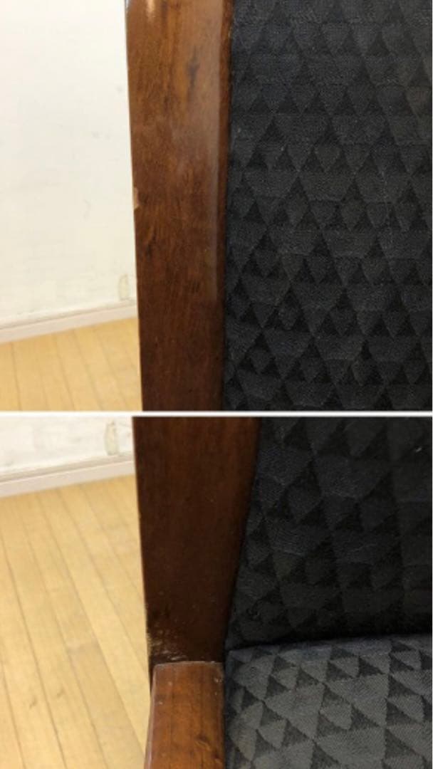 ②カリモク 最高峰♦️ドマーニ♦️ハイバック チェア♦️ブラック×ブラウン♦️送料込