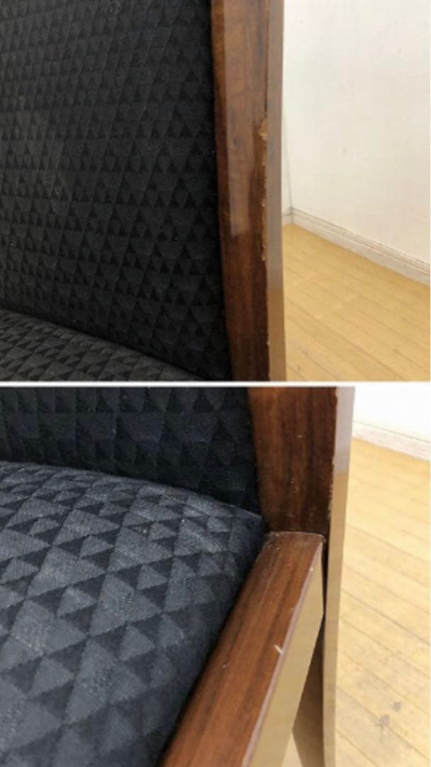 ②カリモク 最高峰♦️ドマーニ♦️ハイバック チェア♦️ブラック×ブラウン♦️送料込