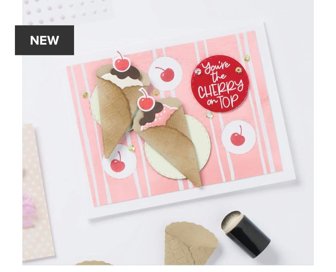 １点限り♡大人気のミルクシェイクスタンプとダイ　スタンピンアップ