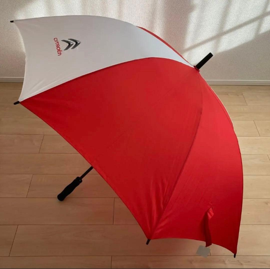 【タグ付未使用】CITROËN シトロエン ロゴ入り 雨傘 ビックサイズ