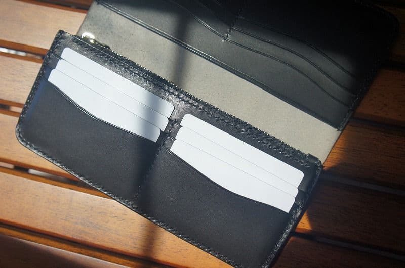 【送料無料】ルガトショルダーのロングウォレット【ライトグレー】