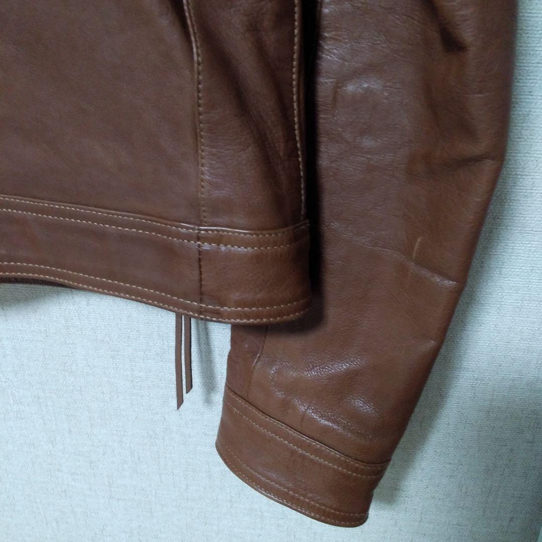 ★本日限定お値引き★COACH ブラウン シングルライダースジャケット