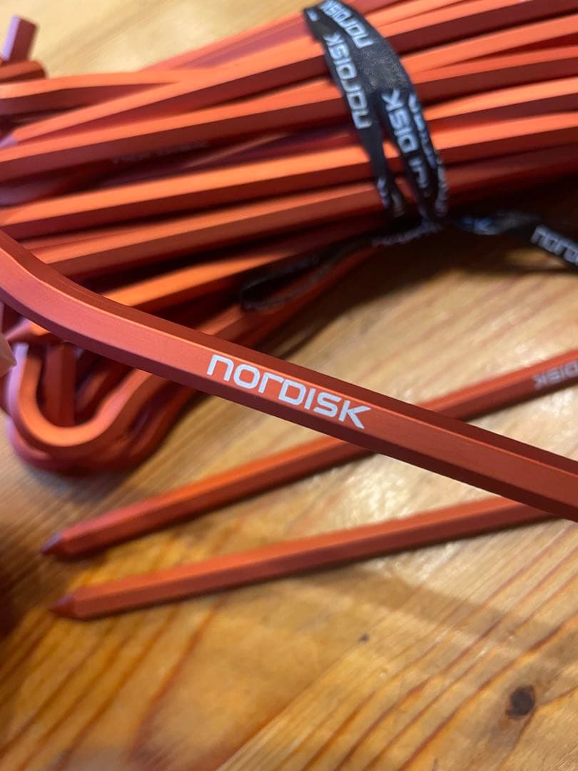【約60%OFF・未使用】ノルディスク純正アルミペグ 19cm 42本