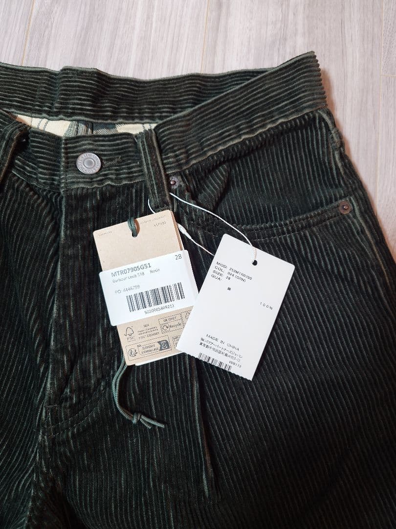Barbour × Levi’s 578 コーデュロイトラウザー　サイズ28