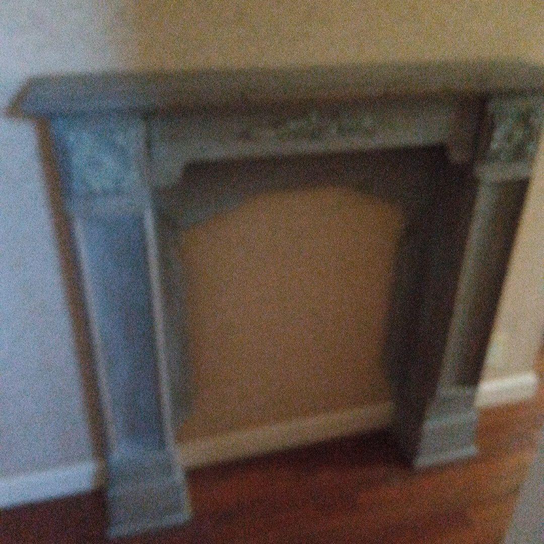 ビンテージ木製飾り棚 グレー