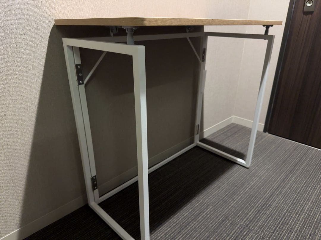 木製折りたたみデスク パソコンデスク 多機能 80x40cm