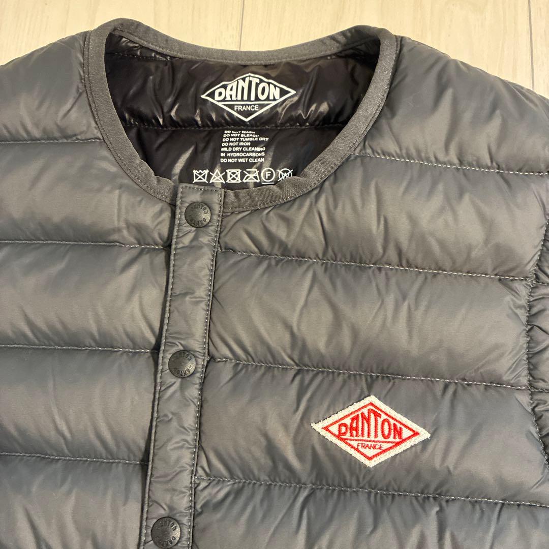 ダントン　インナーダウンベスト　36 グレー