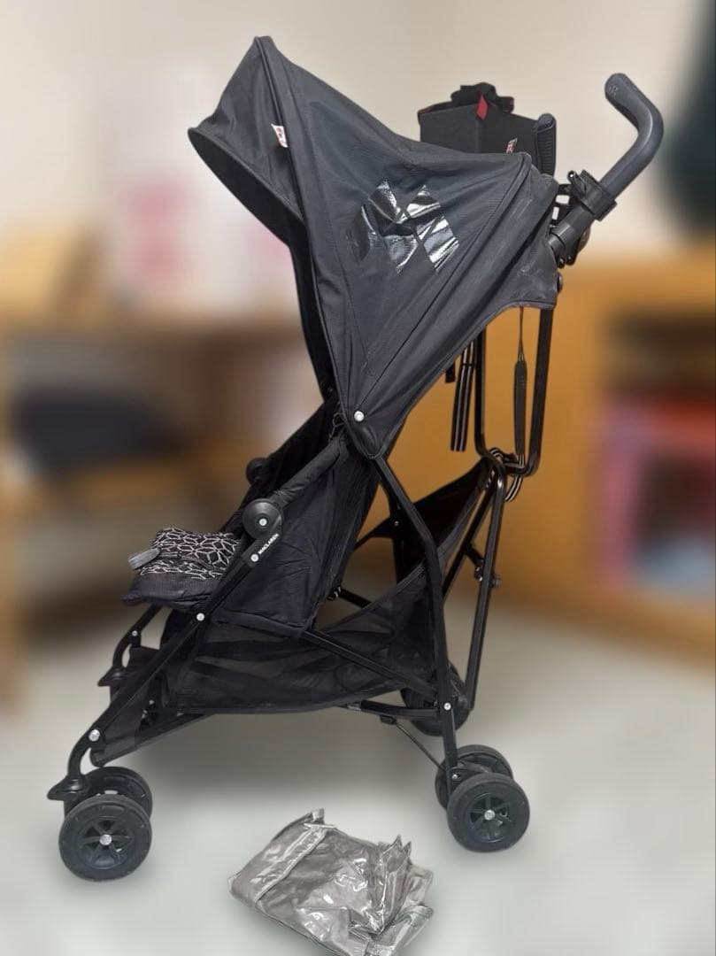 週末限定！マクラーレン　markⅡ マーク2ブラック折りたたみベビーカー