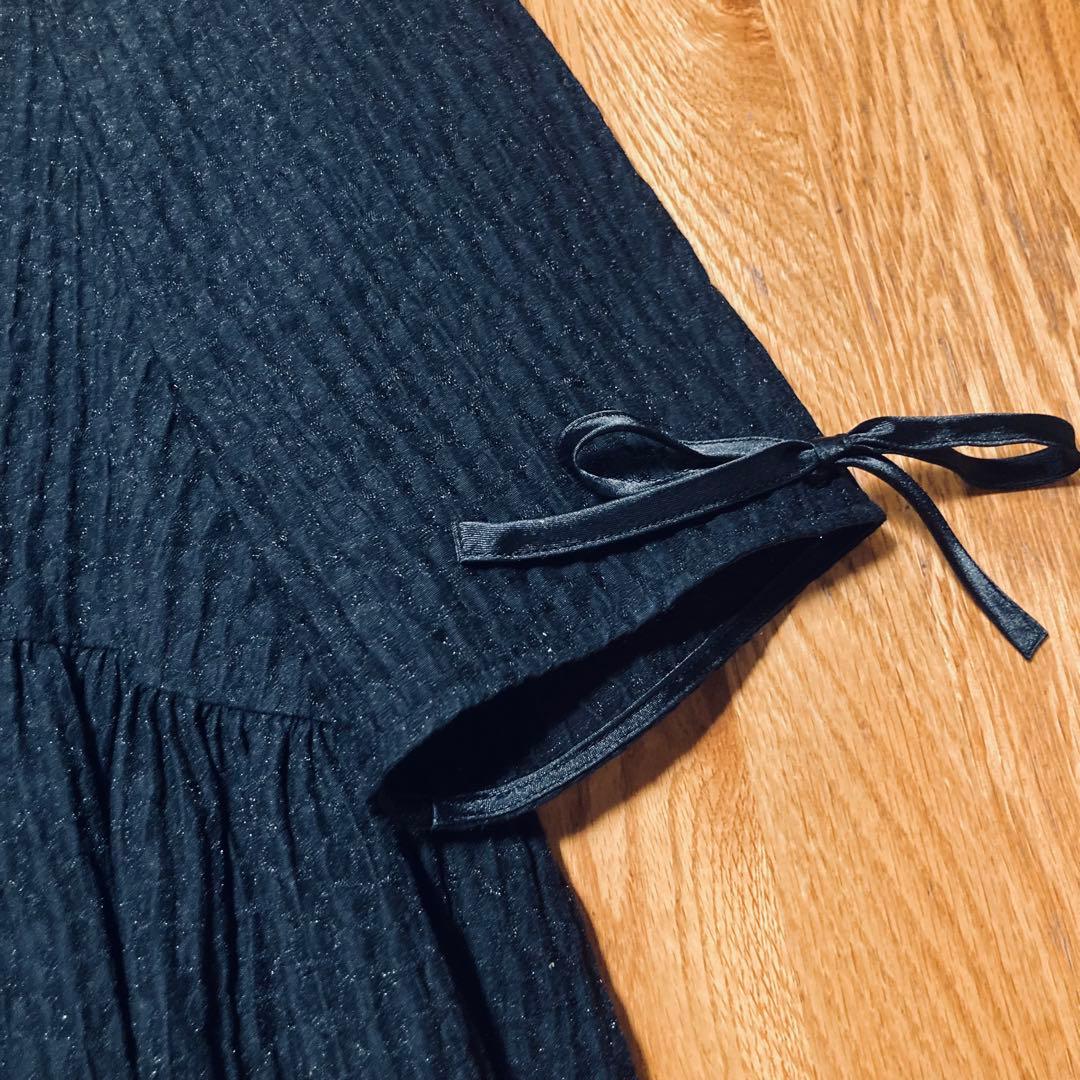 yori ヨリ フクレフレアブラウス ショートスリーブ プルオーバー