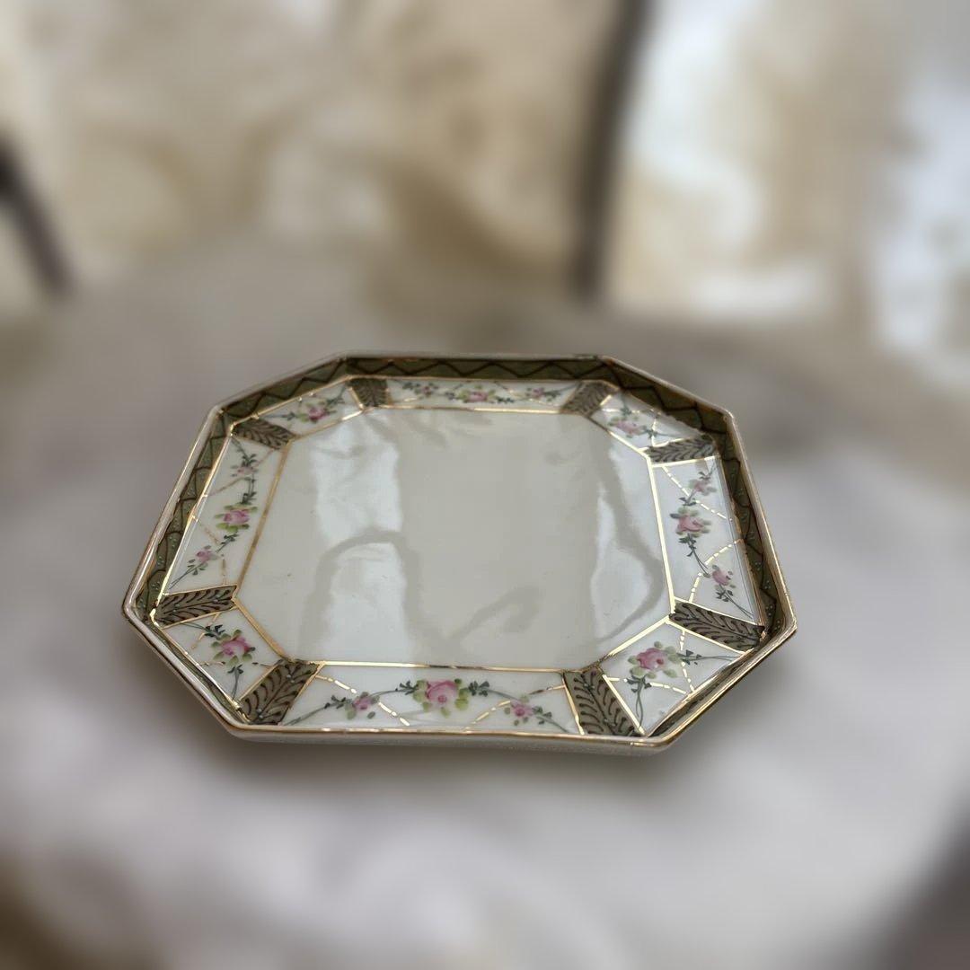 超貴重オールドノリタケ食卓セットトレースプーン付き入れ物つまようじ入れ塩胡椒