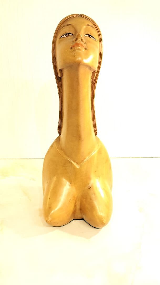 ヴィンテージ モダンアート 木彫りのオブジェ