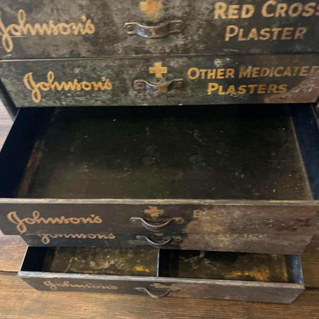 Johnson & Johnson キャビネット収納 アンティーク ビンテージ