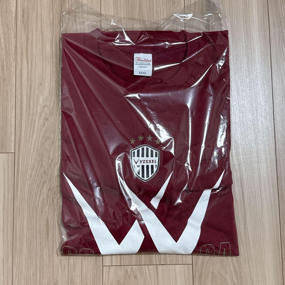ヴィッセル神戸 新品二冠記念Tシャツ XXXL オーバーサイズ