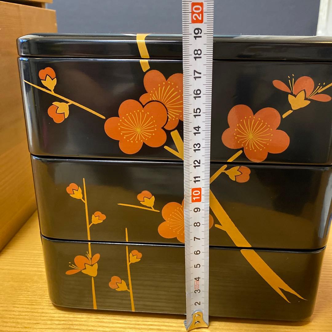 越前塗　重箱　三段