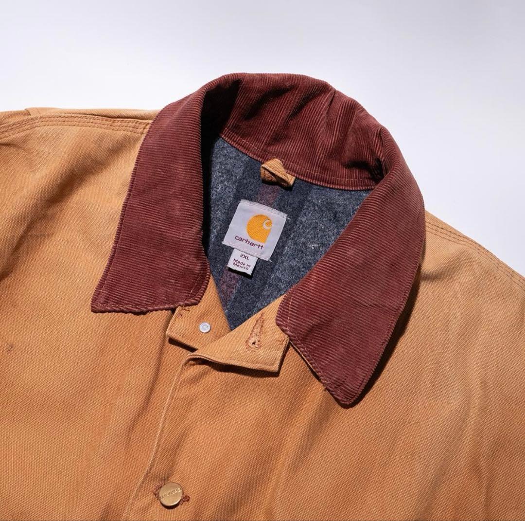 カーハート フェード 刺繍 ミシガンチョアコート リアルワーカー