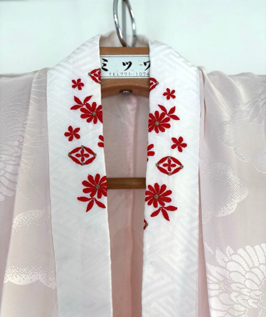 子供 七五三 着物 青 女の子 旭縫製　着物・長襦袢セット