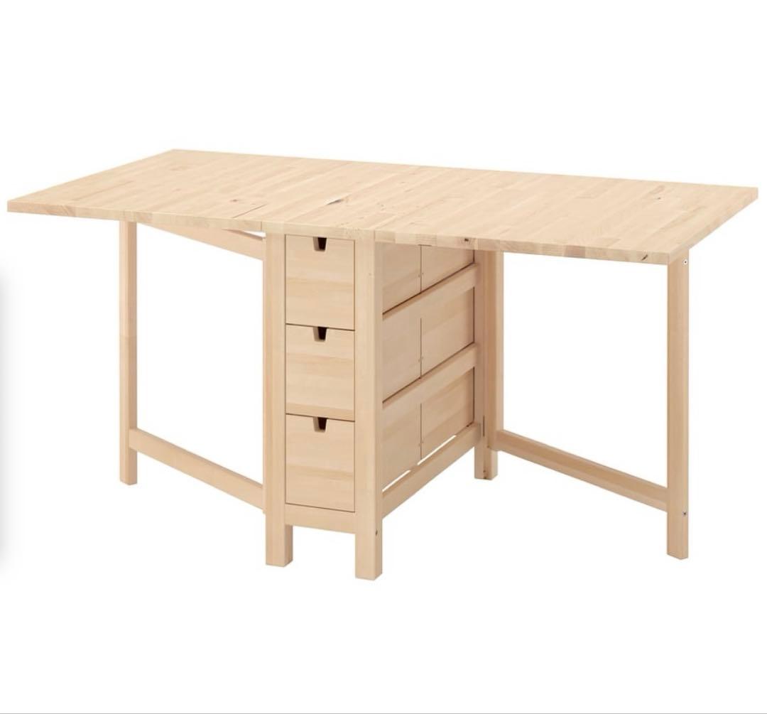 完成品イケア ノールデン送料込みIKEA NORDEN ダイニングテーブル