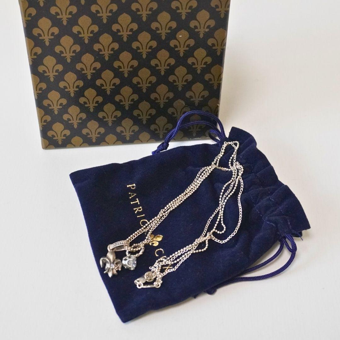 PATRICK COX パトリックコックス 百合の紋章 ストーンネックレス