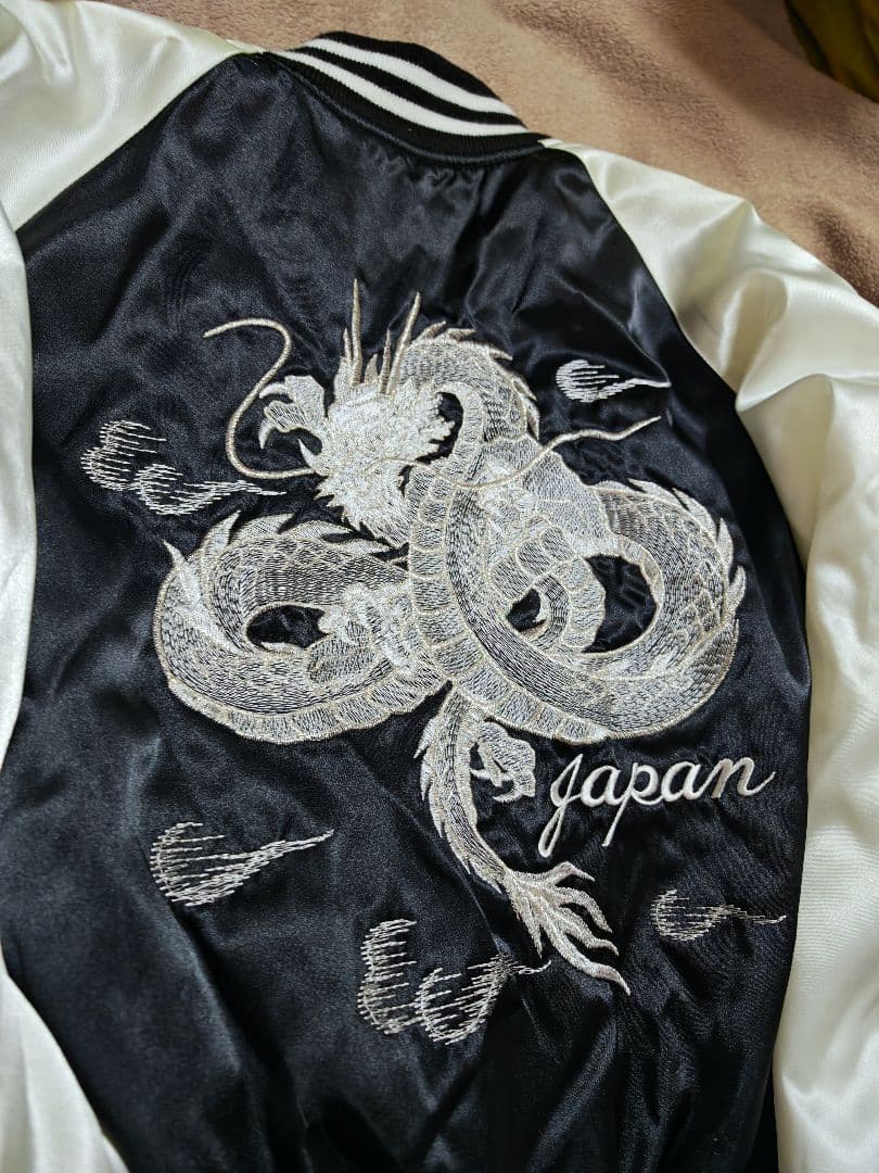 HOSHIHIME 日本限定龍 スカジャン サテン unisex vintage