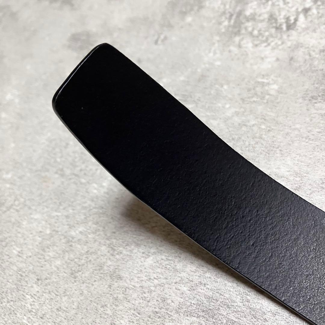 【新品未使用】　エンポリオアルマーニ　ベルト　イーグルバックル　レザー　ブラック