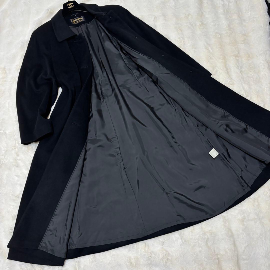 【美品】最高級 カシミヤ100% ロングコート　大きめ　13AR