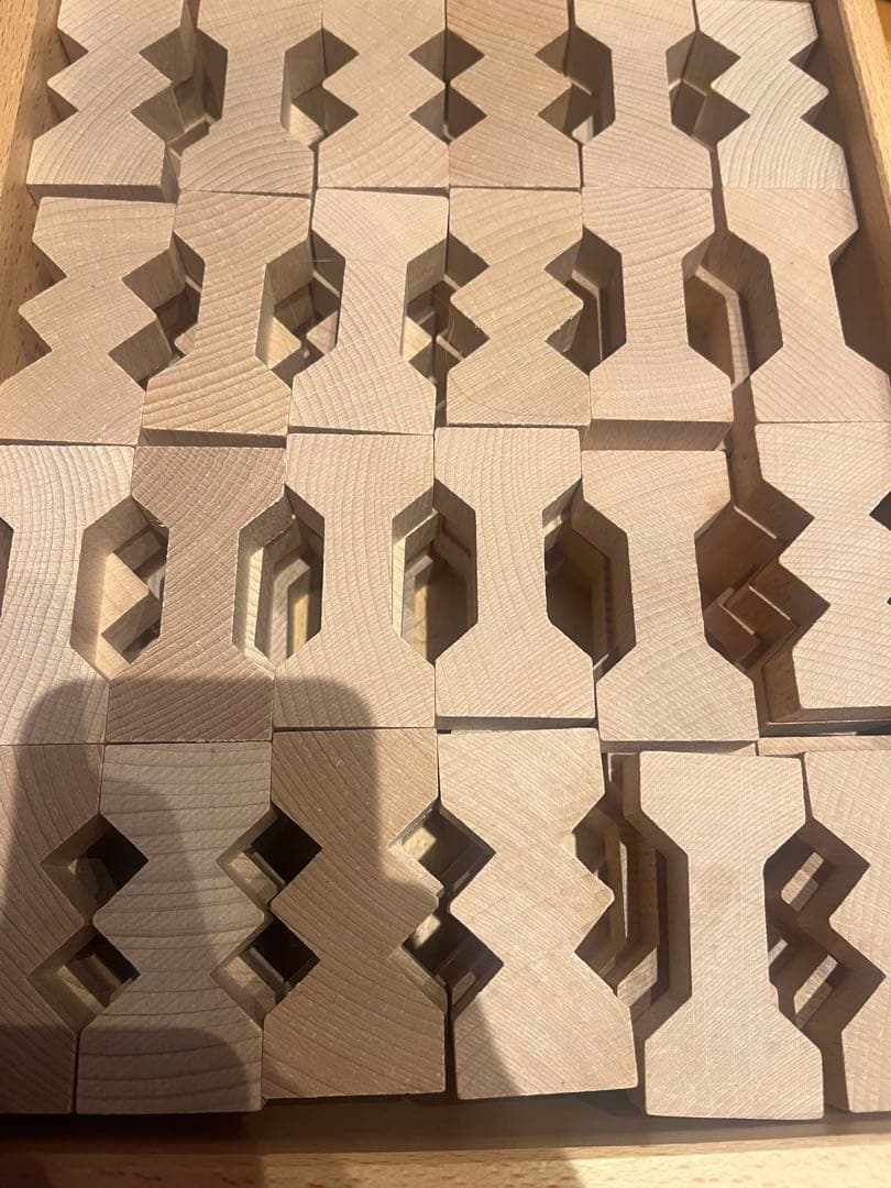 デュシマ社　ドイツ　積み木　知育玩具　フレーベル　ジグザグ