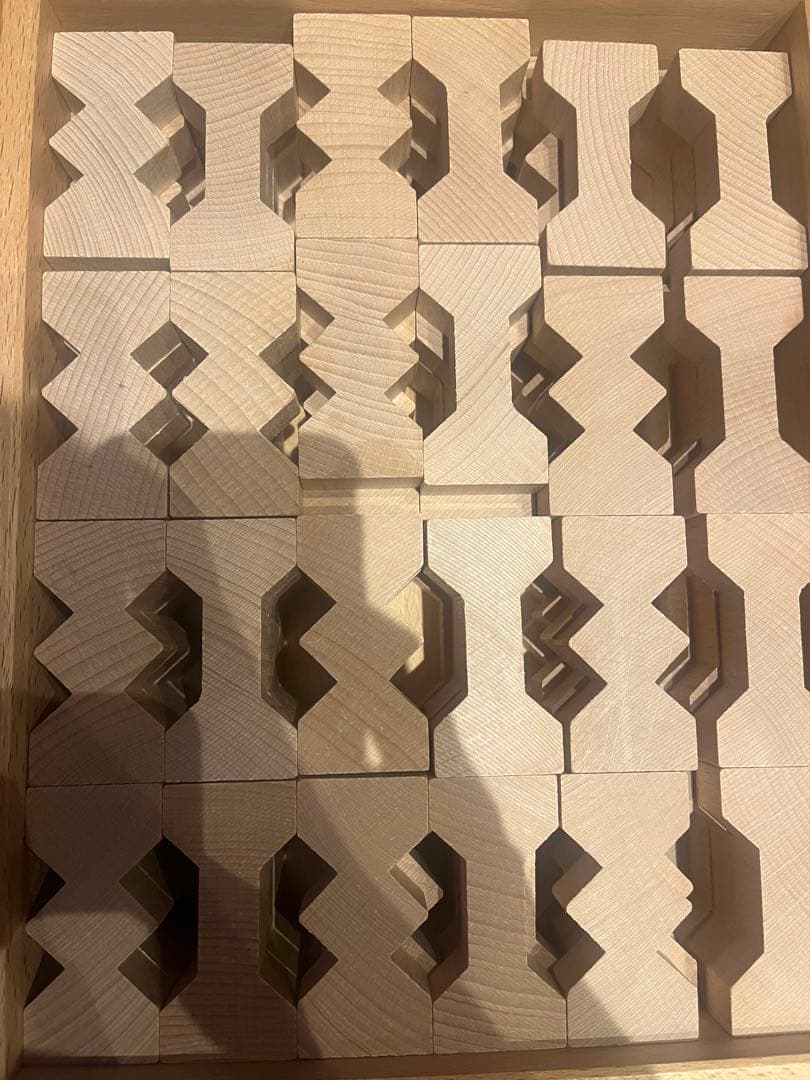 デュシマ社　ドイツ　積み木　知育玩具　フレーベル　ジグザグ