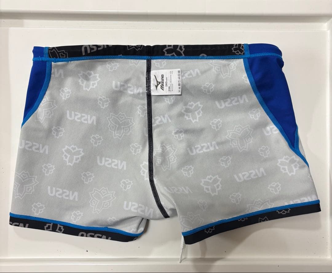 Mizuno日体大 NSSU 競泳水着 黒・青