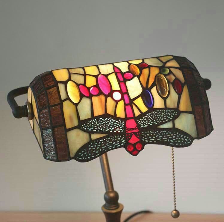 卓上スタンド 暖かい ヴィンテージ ステンドラ\r\r ンプ ステンドグラス照明