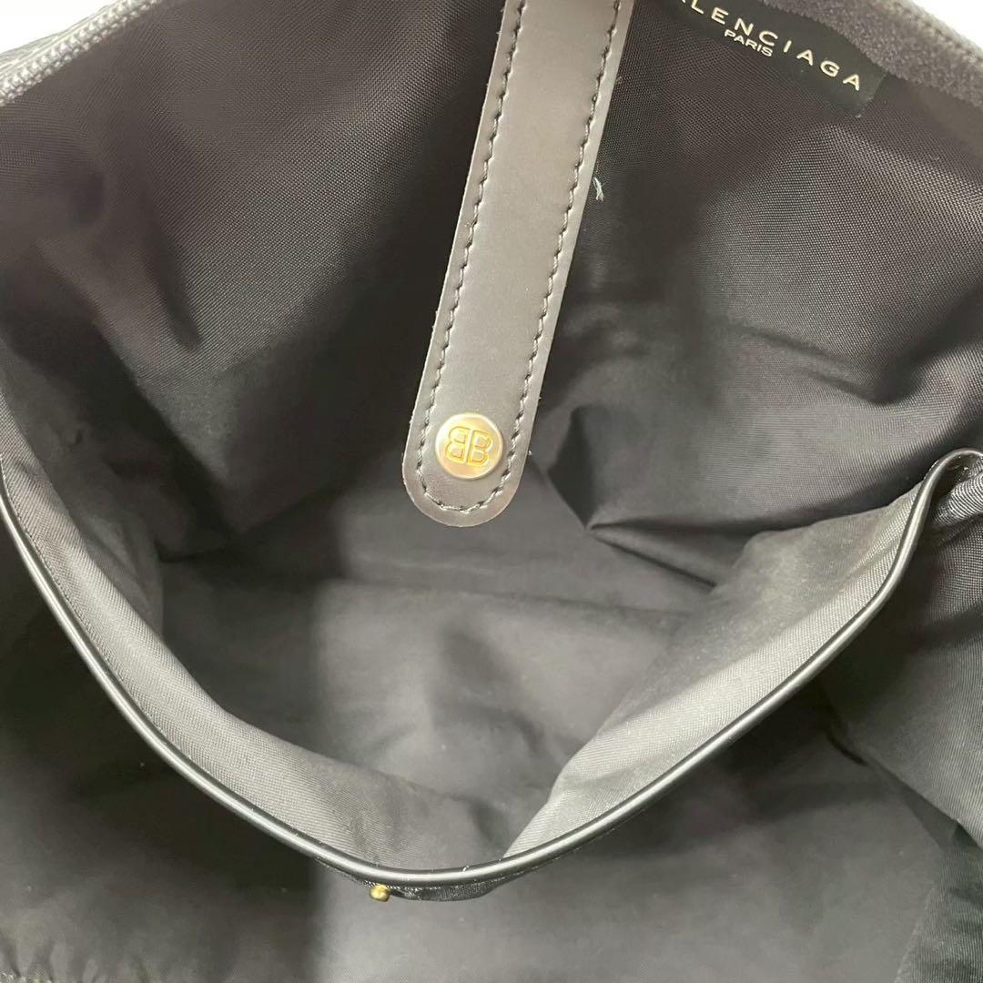 良品　ヴィンテージ バレンシアガ　ナイロンボストンバッグ　ブラック BBロゴ