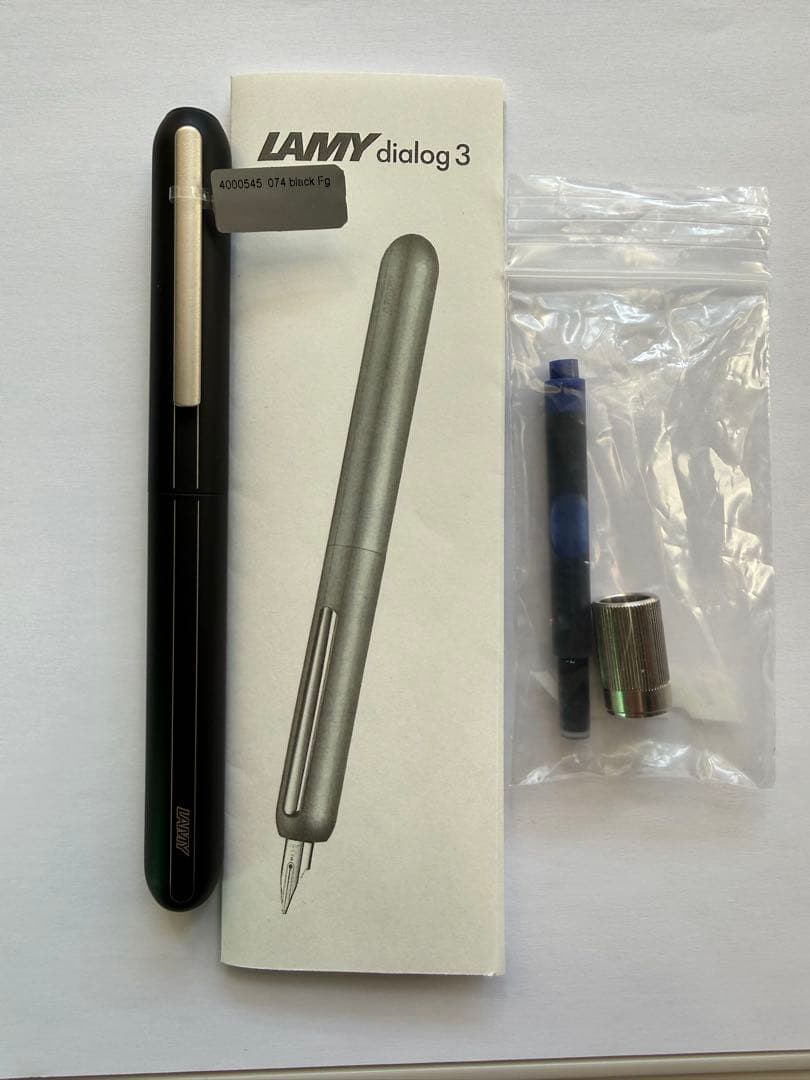 （中古美品）ラミー万年筆　ダイアログ3（DIALOG3）マットブラック　Fニブ