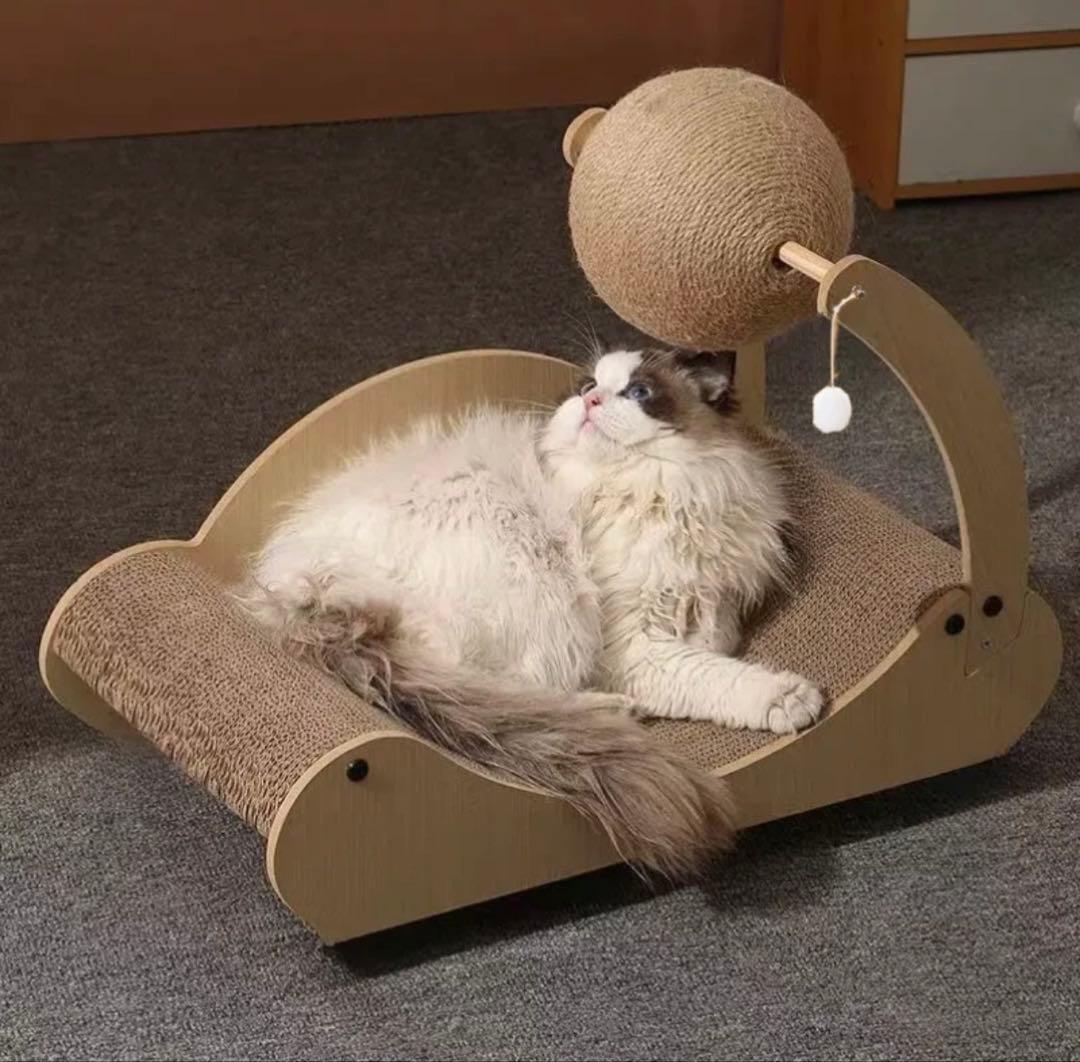 猫用爪とぎマット付き