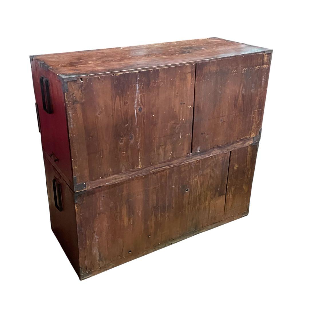 和箪笥 古家具 仙台箪笥 4段6杯 引き出し箪笥 和製アンティーク 昭和レトロ