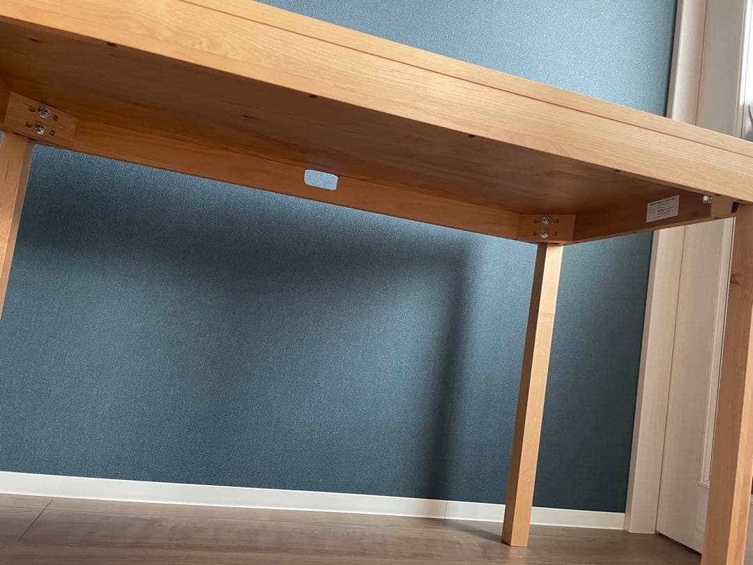 堀田木工☆天然木　軽量デスク　作業台　机　木製デスク 事務机　在宅　学習机