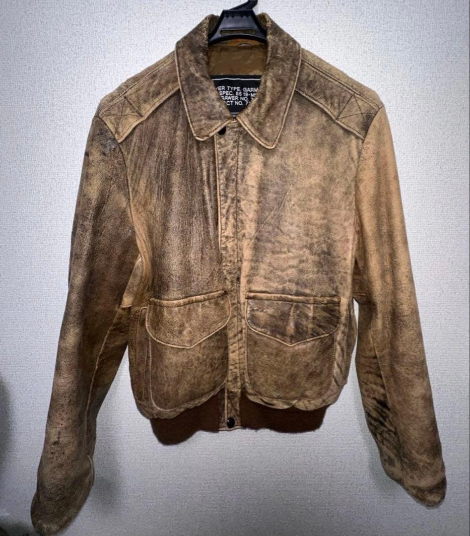 USA製 SCHOTT A-2 レザーフライトジャケット　サイズ40