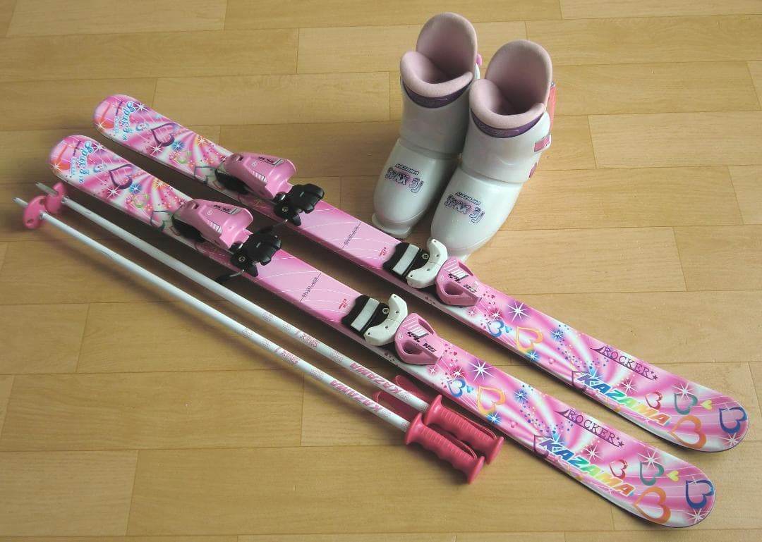 ■■12月・1月限定■送料無料■子供用スキーセット■板106靴21■WAX済■■