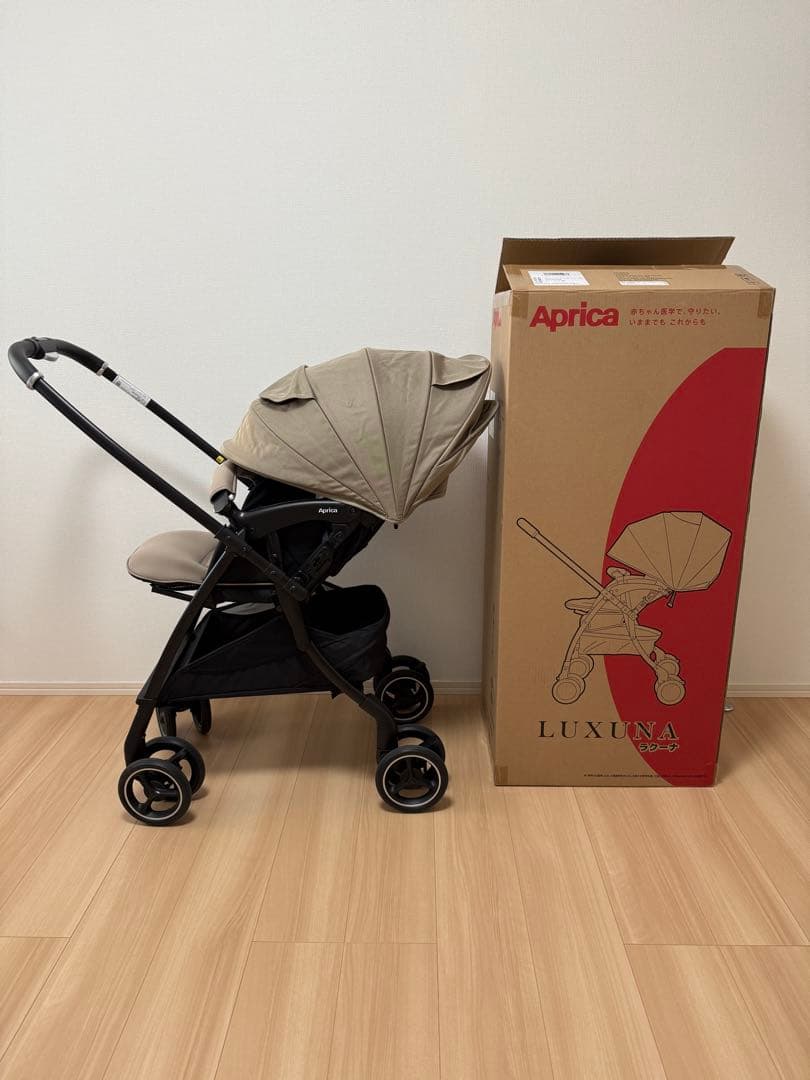 アップリカ ラクーナ クッション AH ベージュ A型ベビーカー