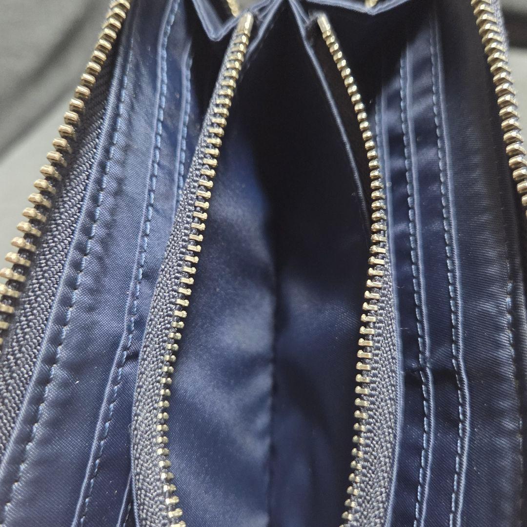 お値下げ【美品】ポーターリフトロングウオレット ネイビー