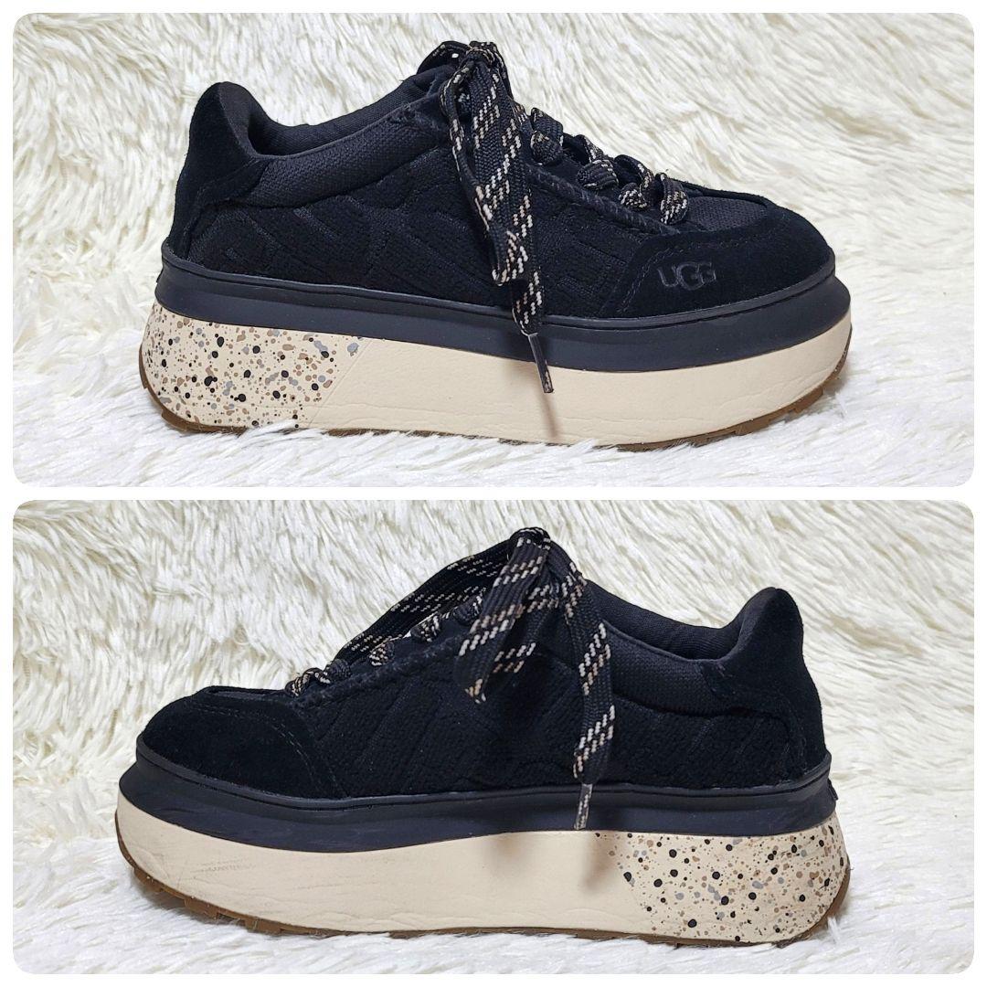 極美品❤️アグ マリン レース ロゴ スニーカー 厚底 22.5