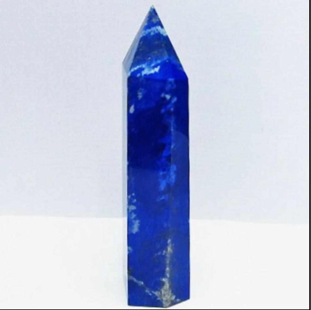 ☆ 綺麗！ラピスラズリ(青金石) 六角柱　468g 天然石　パワーストーン！