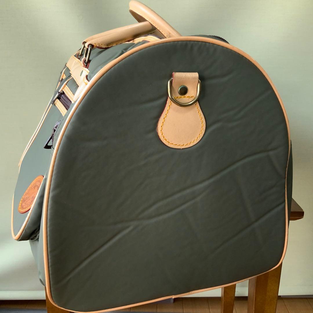 フランス製HUNTING WORLD 大型ボストンバッグ バチュークロス 美品